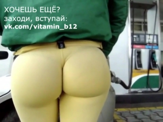 (homemade porn) fucking girl at the gas station